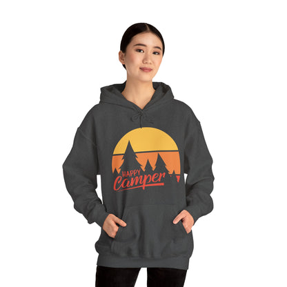 Happy Camper Adult Hoodie - Unisex Heavy Blend™ Hooded Sweatshirt - Bigfoot Bigheart Studio