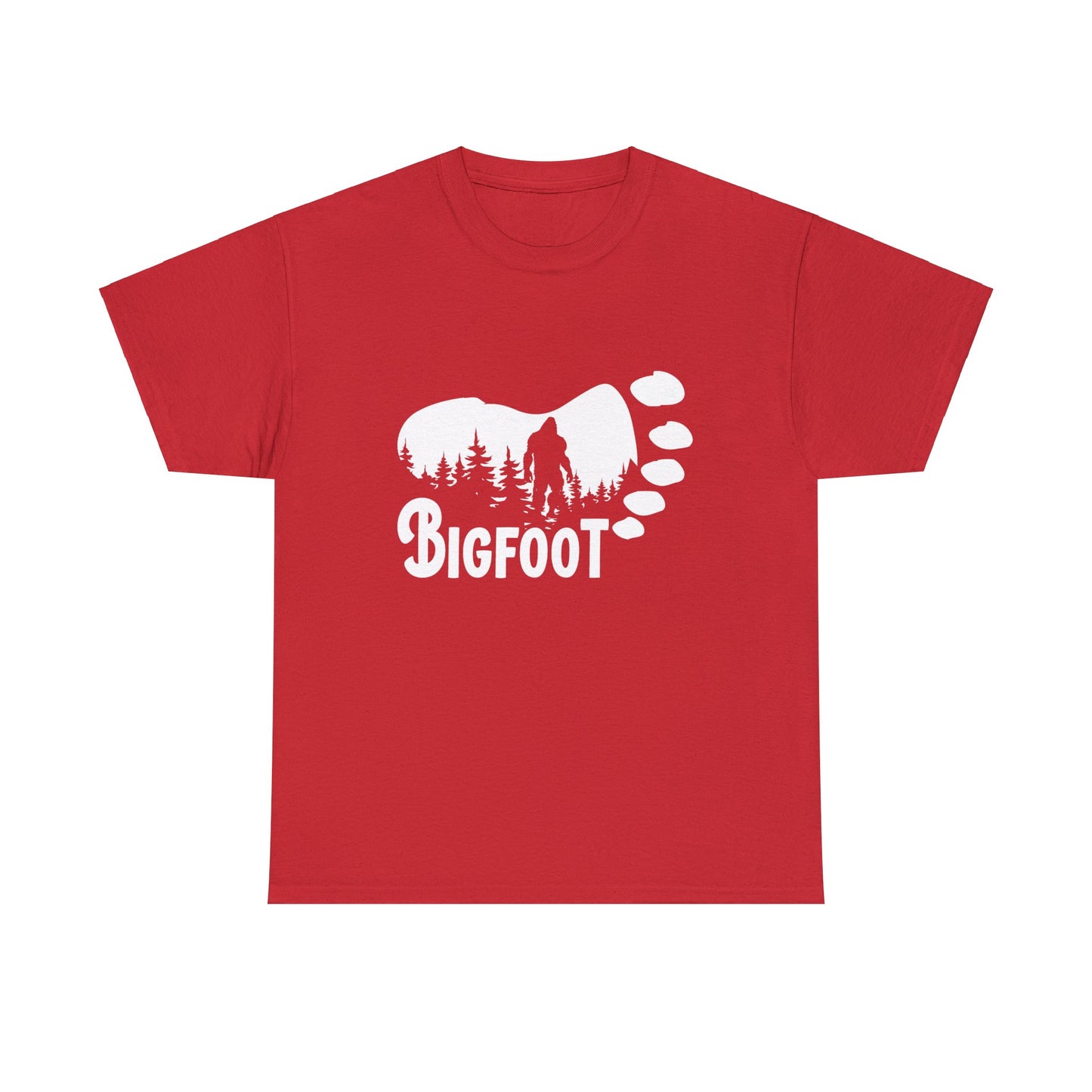 Bigfoot Footprint - Adult Unisex Heavy Cotton Tee