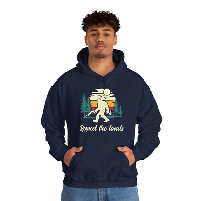 Respect the Locals - Bigfoot | Unisex Heavy Blend Hooded Sweatshirt