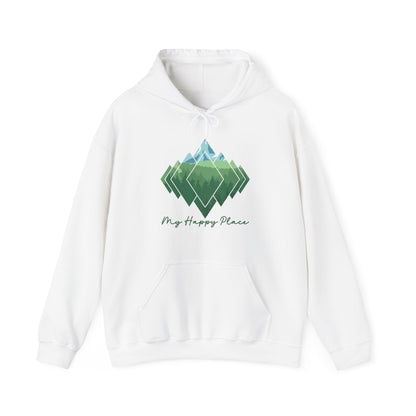 My Happy Place - Mountain Forest - Unisex Heavy Blend™ Hooded Sweatshirt