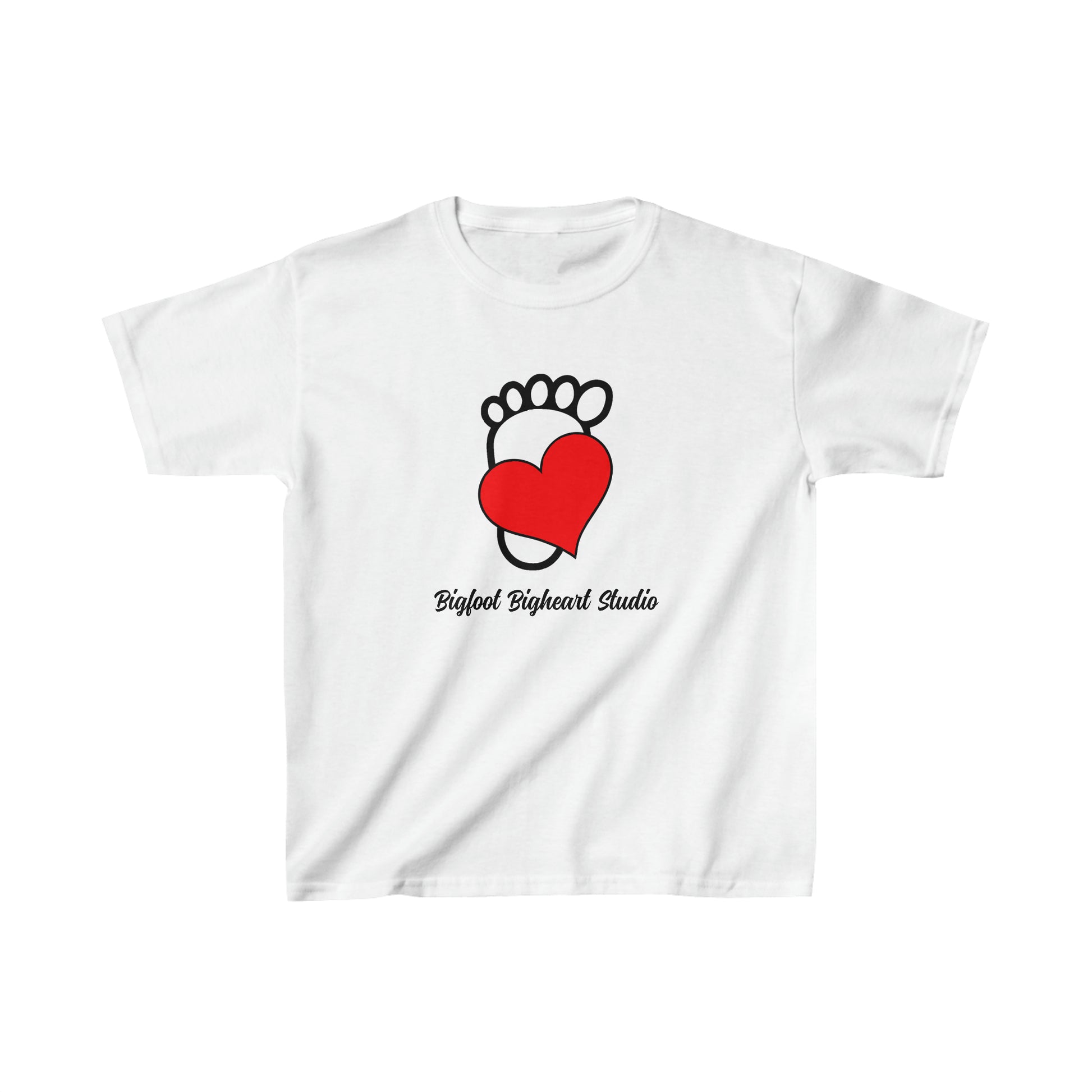 Bigfoot Bigheart Studio Logo Youth T-Shirt - Kids Heavy Cotton Tee - Bigfoot Bigheart Studio