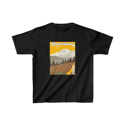 PNW Mount Tahoma (Mount Rainier) Youth Tee - Kids Heavy Cotton™ Tee - Bigfoot Bigheart Studio