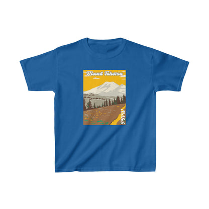 PNW Mount Tahoma (Mount Rainier) Youth Tee - Kids Heavy Cotton™ Tee - Bigfoot Bigheart Studio