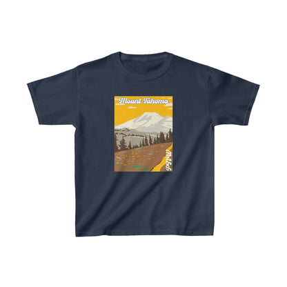 PNW Mount Tahoma (Mount Rainier) Youth Tee - Kids Heavy Cotton™ Tee - Bigfoot Bigheart Studio