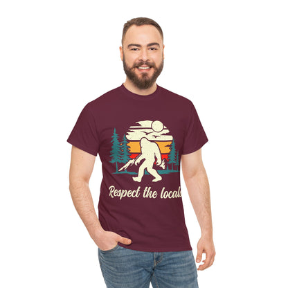 Respect The Locals | Sasquatch - Unisex Heavy Cotton Tee