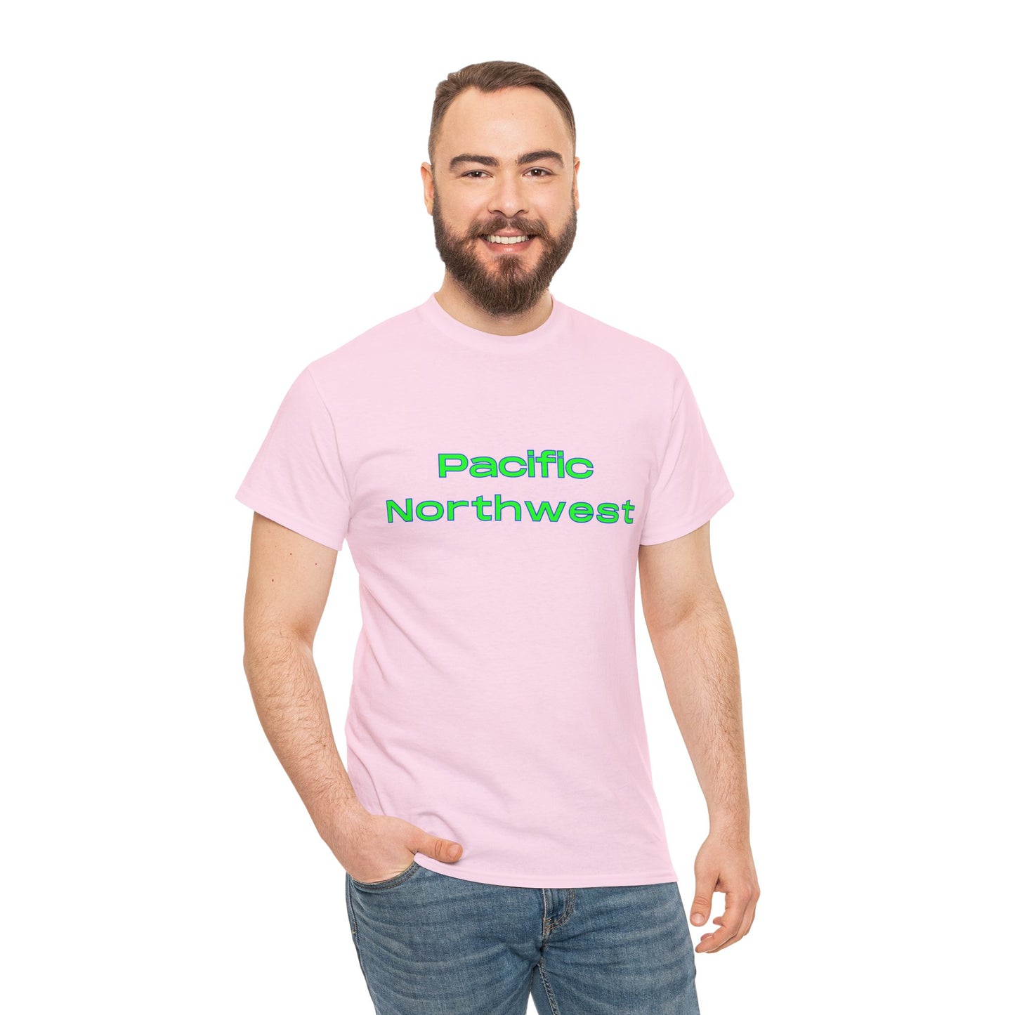 Pacific Northwest Simple T-Shirt - Unisex Heavy Cotton Tee