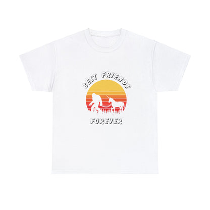 Unicorn Bigfoot Best Friends Forever - Unisex Heavy Cotton Tee