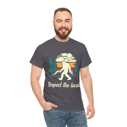 Respect The Locals | Sasquatch - Unisex Heavy Cotton Tee