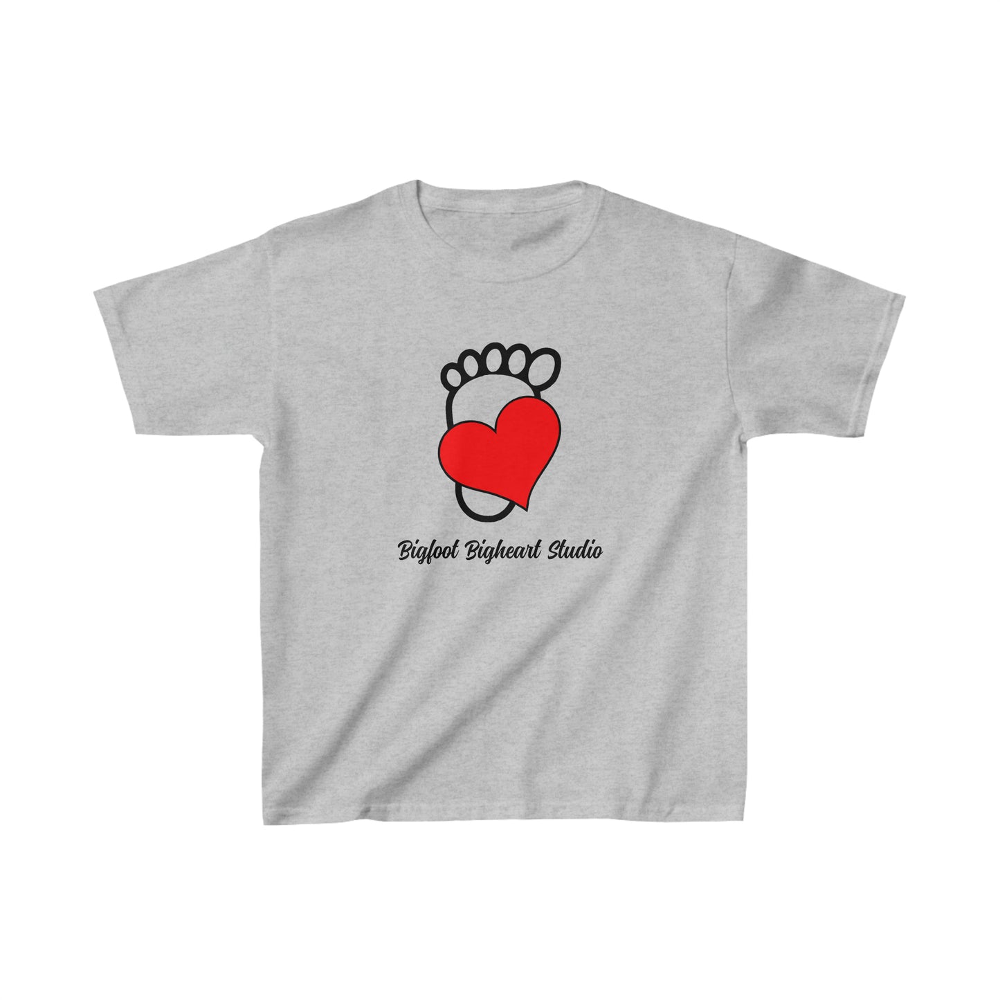 Bigfoot Bigheart Studio Logo Youth T-Shirt - Kids Heavy Cotton Tee - Bigfoot Bigheart Studio