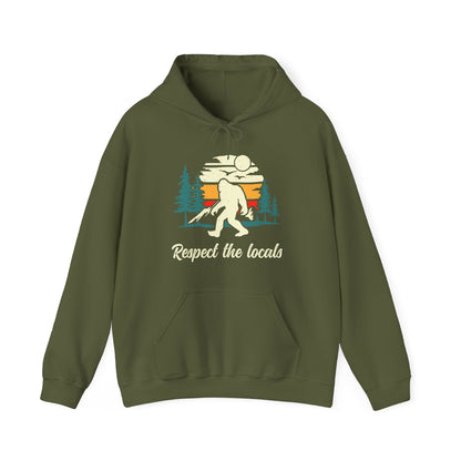 Respect the Locals - Bigfoot | Unisex Heavy Blend Hooded Sweatshirt