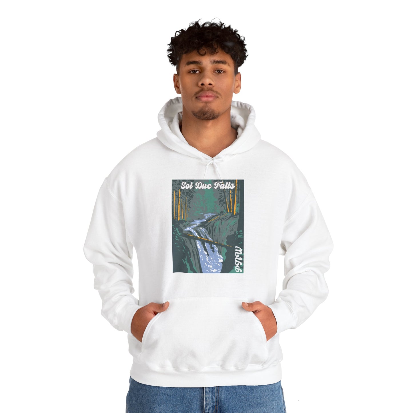 PNW Sol Duc Falls Hoodie - Unisex Heavy Blend™ Hooded Sweatshirt