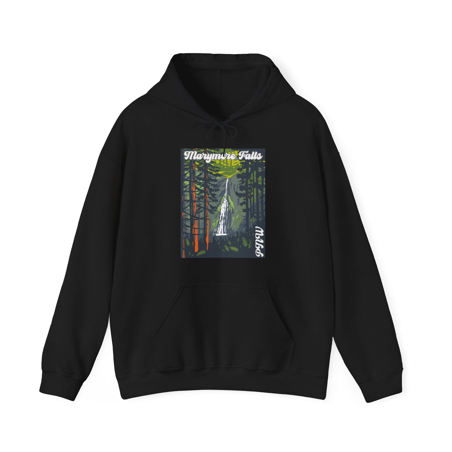 PNW Marymere Falls Hoodie - Unisex Heavy Blend™ Hooded Sweatshirt