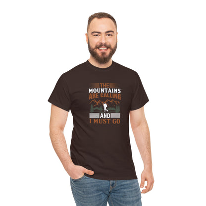 The Mountains are Calling T-Shirt - Unisex Heavy Cotton Tee