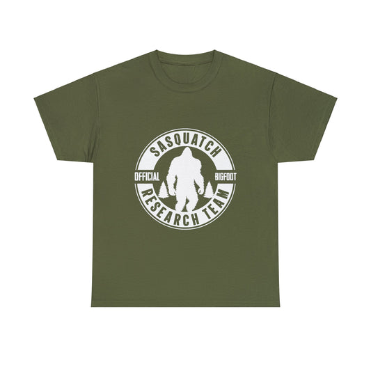 Sasquatch Research Team Official Bigfoot T-Shirt - Unisex Heavy Cotton Tee