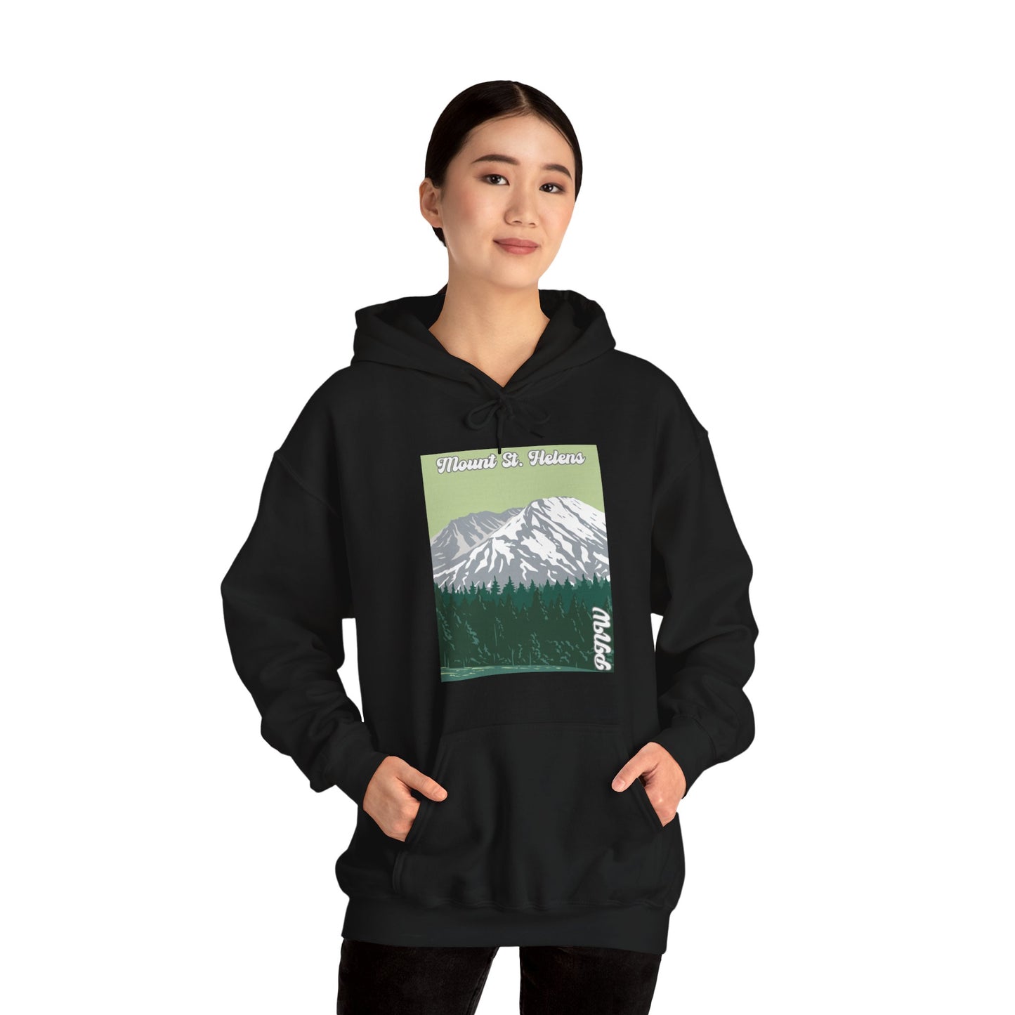 PNW Mount St. Helens Hoodie - Unisex Heavy Blend™ Hooded Sweatshirt