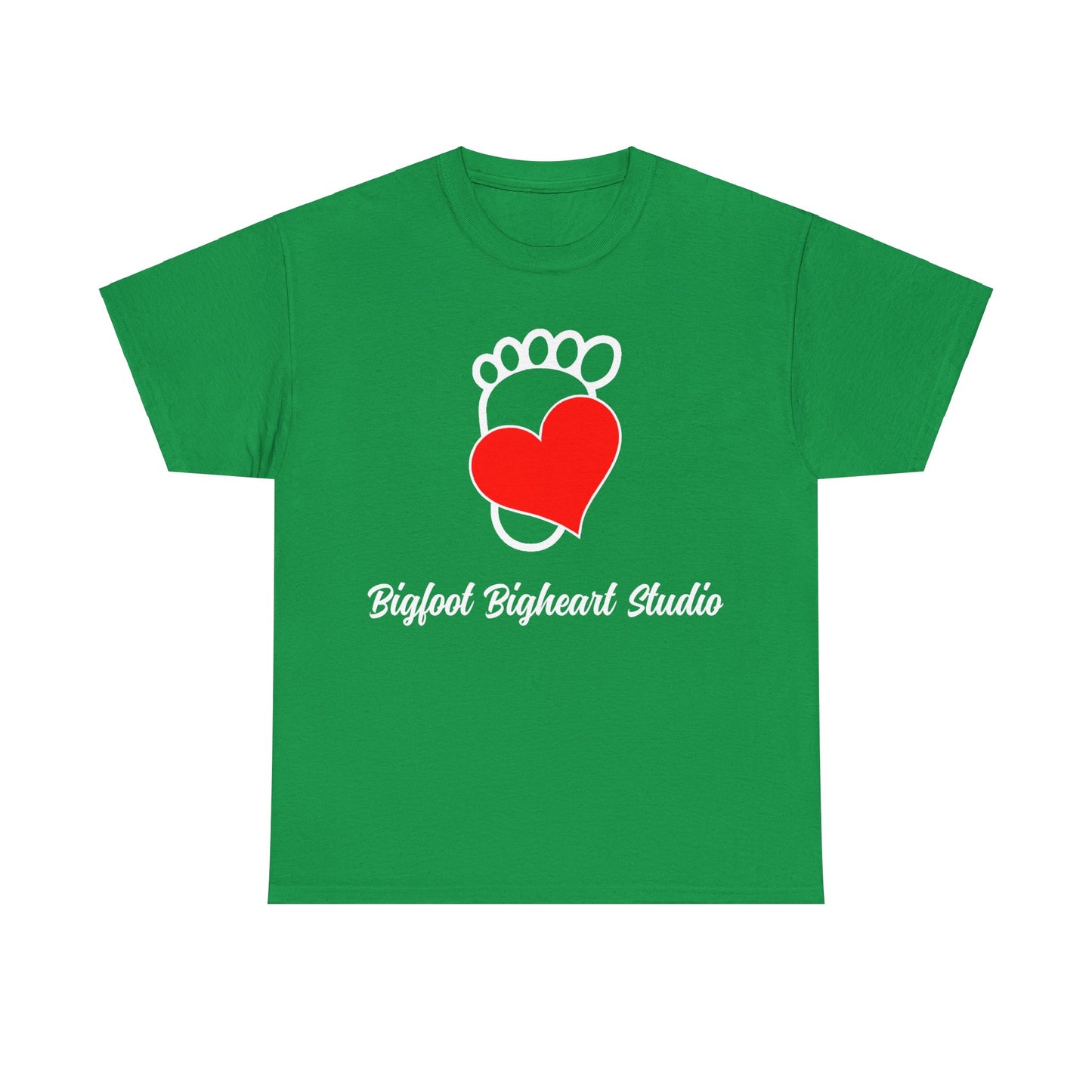 Bigfoot Bigheart Studio Logo Adult T-Shirt - Unisex Heavy Cotton Tee