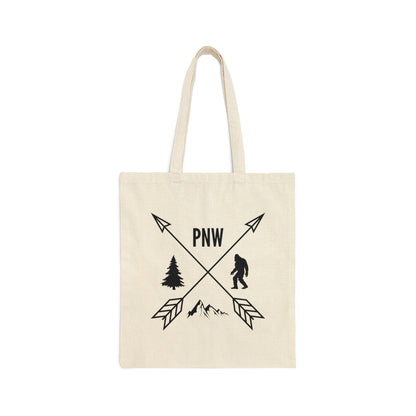 Pacific Northwest Crossed Arrows - Tote Bag - Bigfoot Bigheart Studio