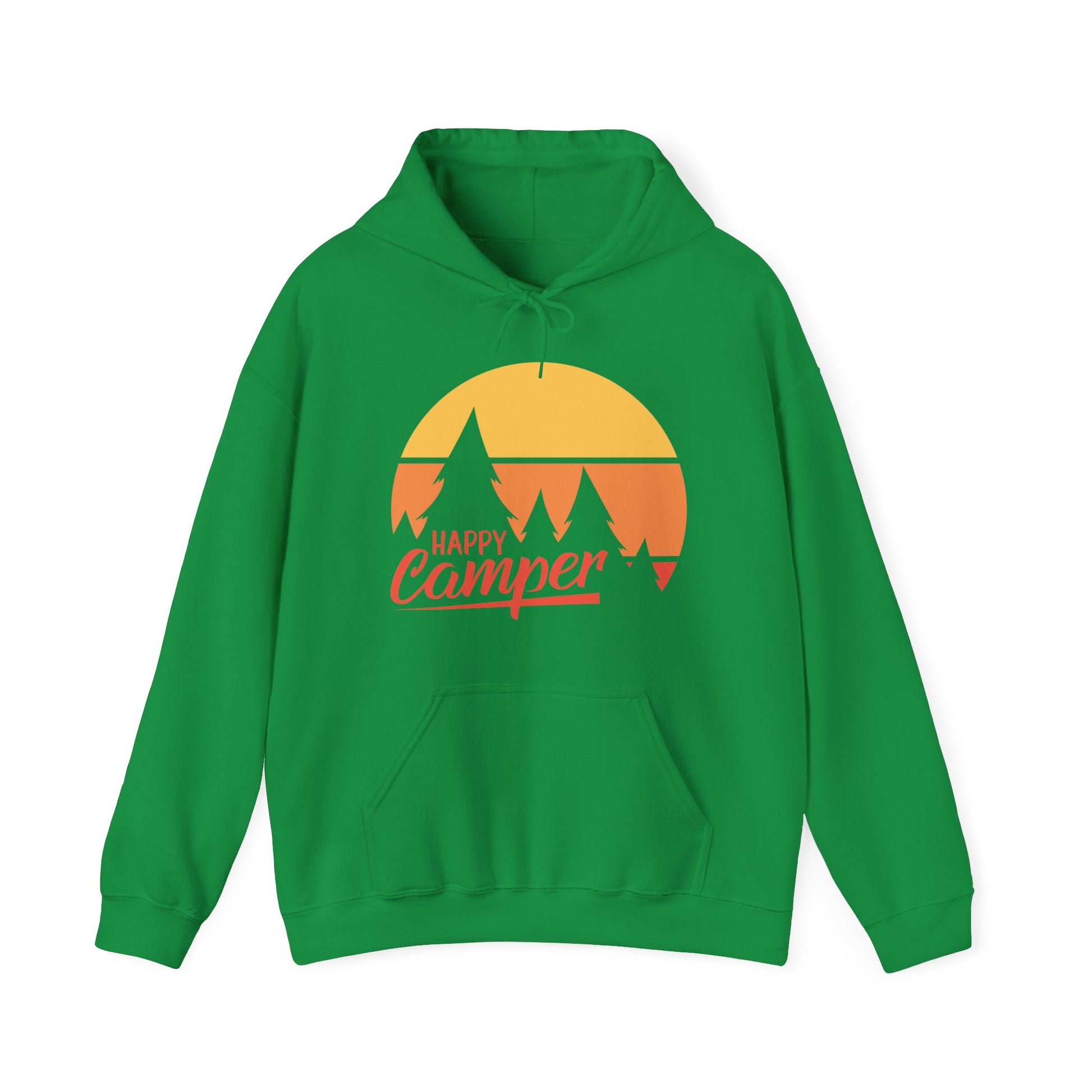 Happy Camper Adult Hoodie - Unisex Heavy Blend™ Hooded Sweatshirt - Bigfoot Bigheart Studio