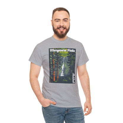 PNW Marymere Falls T-Shirt - Unisex Heavy Cotton Tee