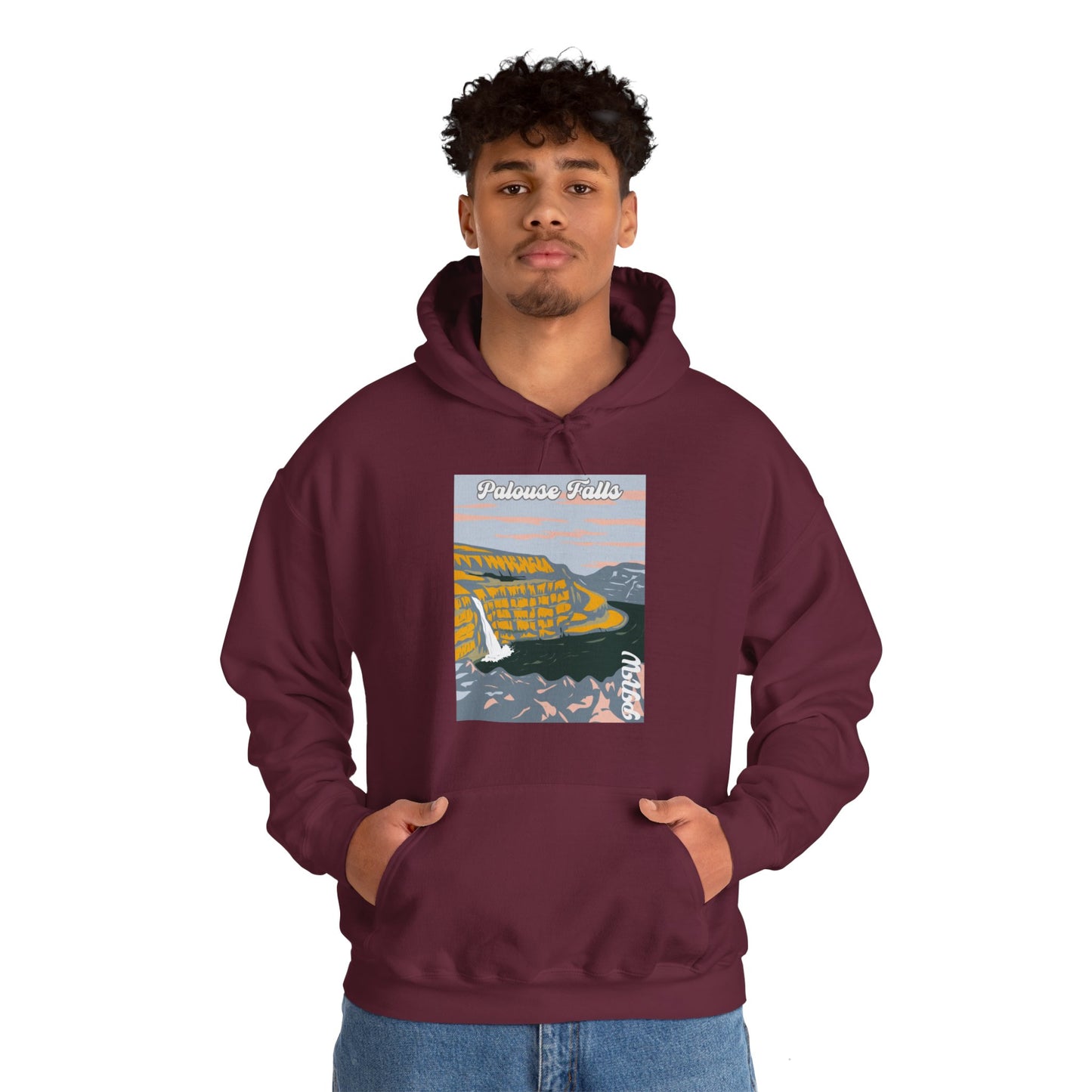 PNW Palouse Falls Hoodie - Unisex Heavy Blend™ Hooded Sweatshirt