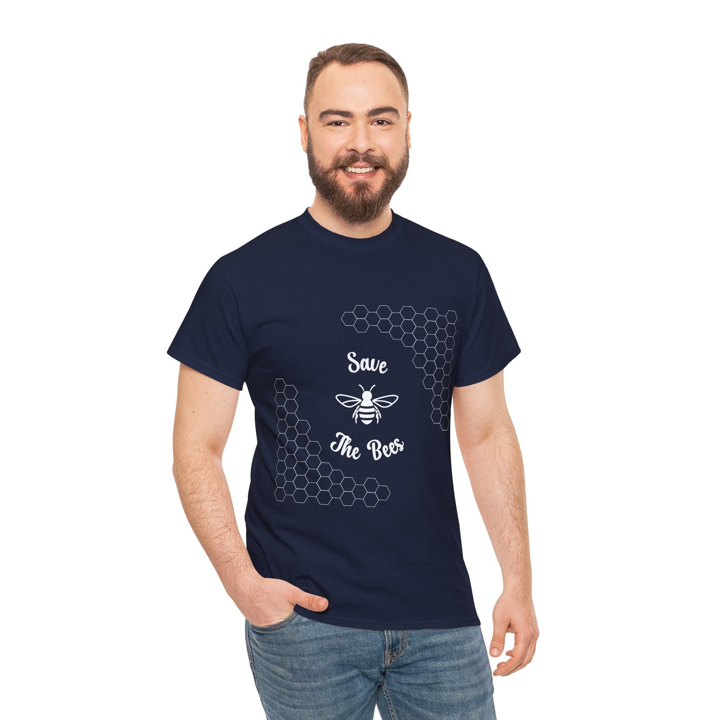 Save the Bees T-Shirt - Unisex Heavy Cotton Tee