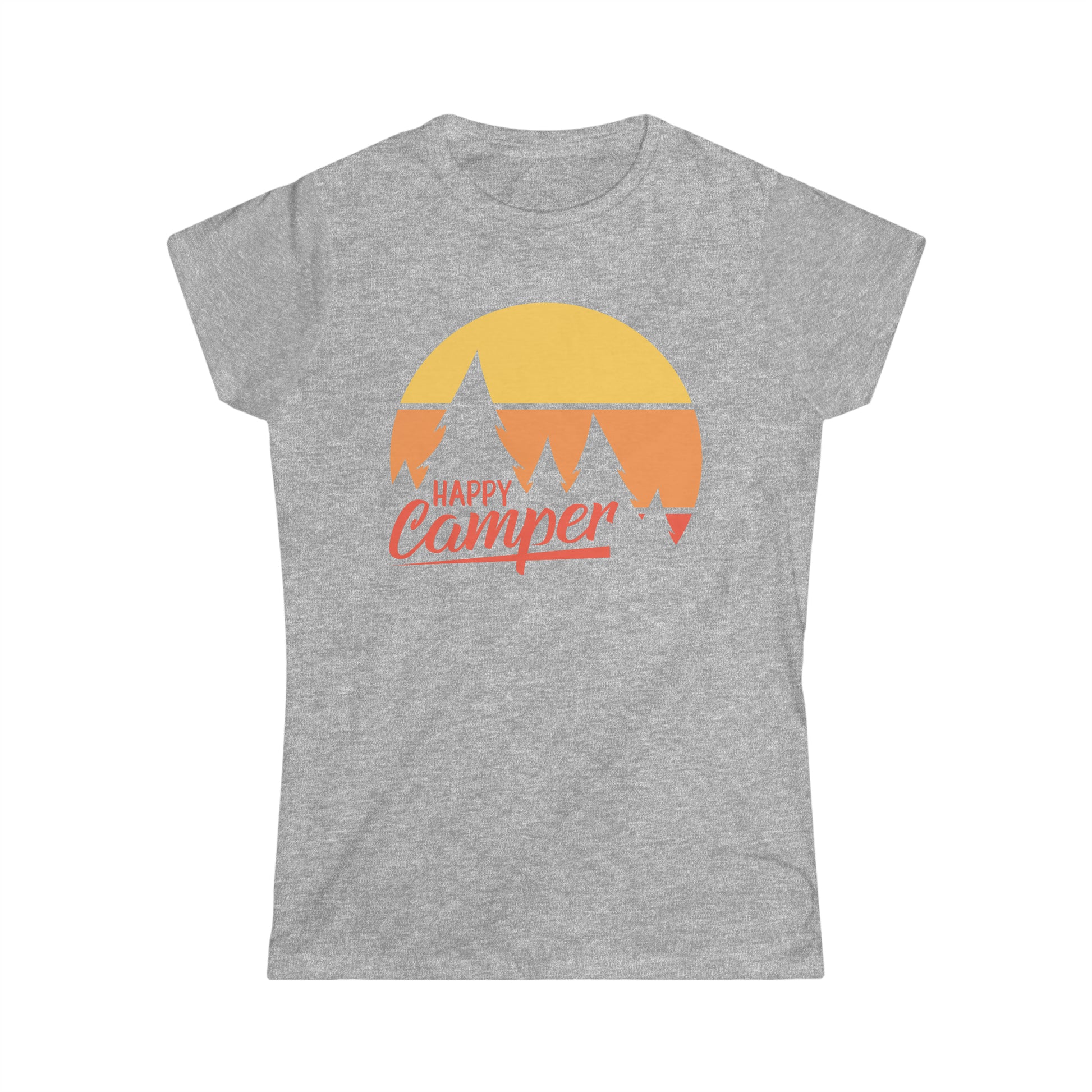 Happy Camper - Women's Softstyle Tee - Bigfoot Bigheart Studio