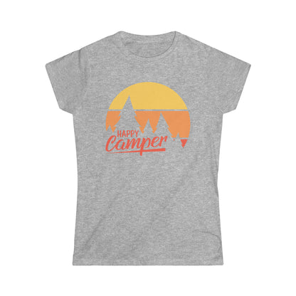 Happy Camper - Women's Softstyle Tee - Bigfoot Bigheart Studio