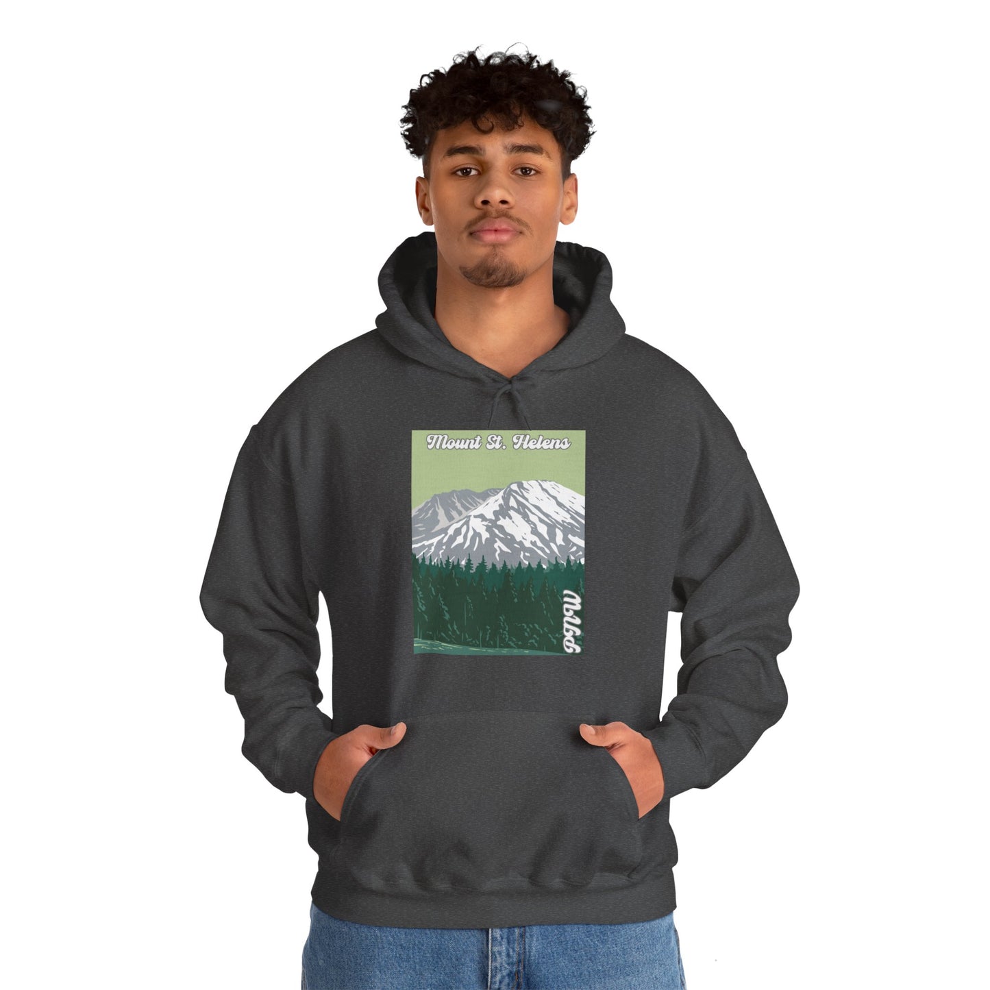 PNW Mount St. Helens Hoodie - Unisex Heavy Blend™ Hooded Sweatshirt