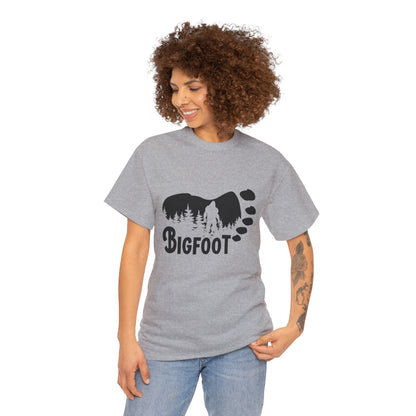 Bigfoot Footprint - Adult Unisex Heavy Cotton Tee