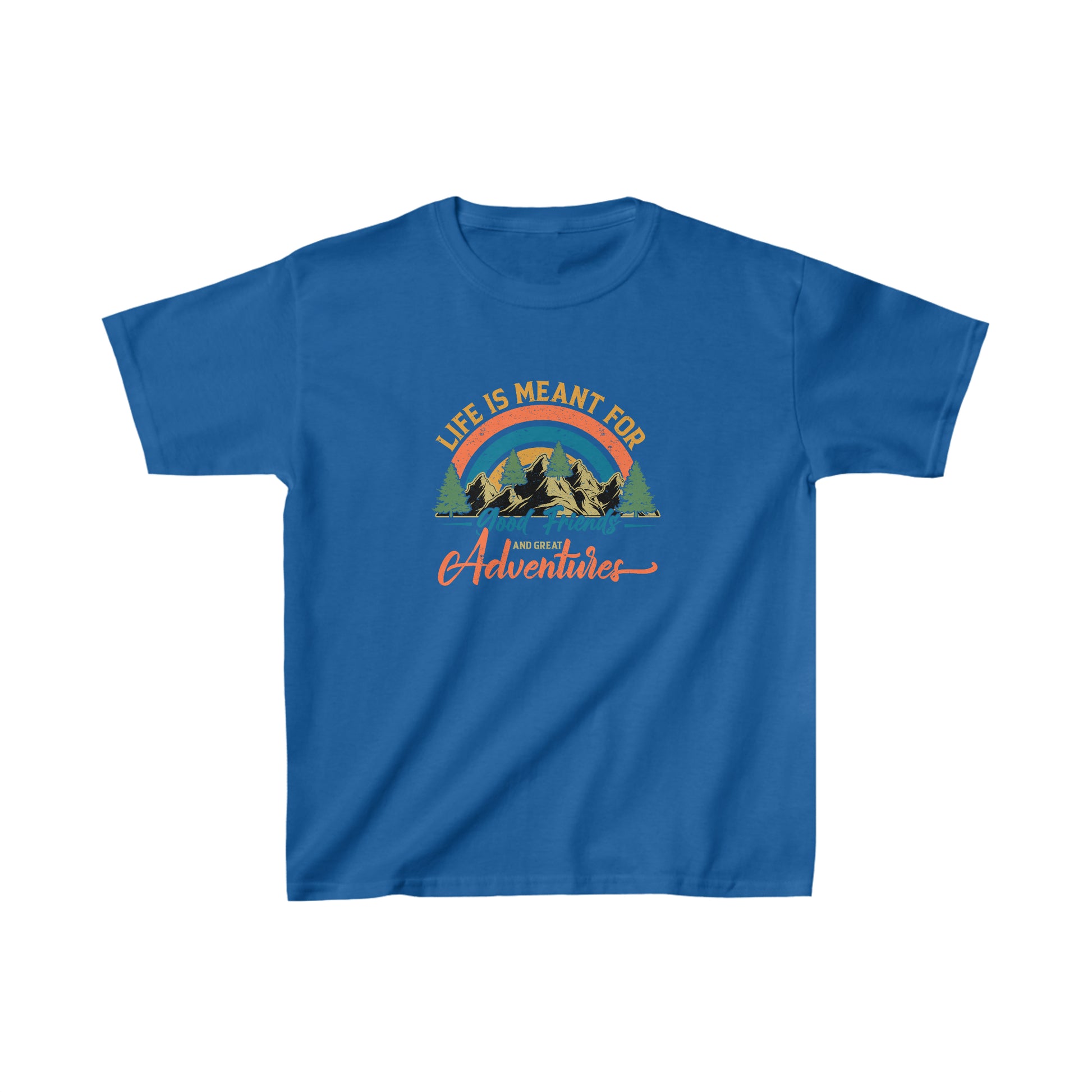 Good Friends and Great Adventures Youth T-Shirt - Kids Heavy Cotton™ Tee - Bigfoot Bigheart Studio