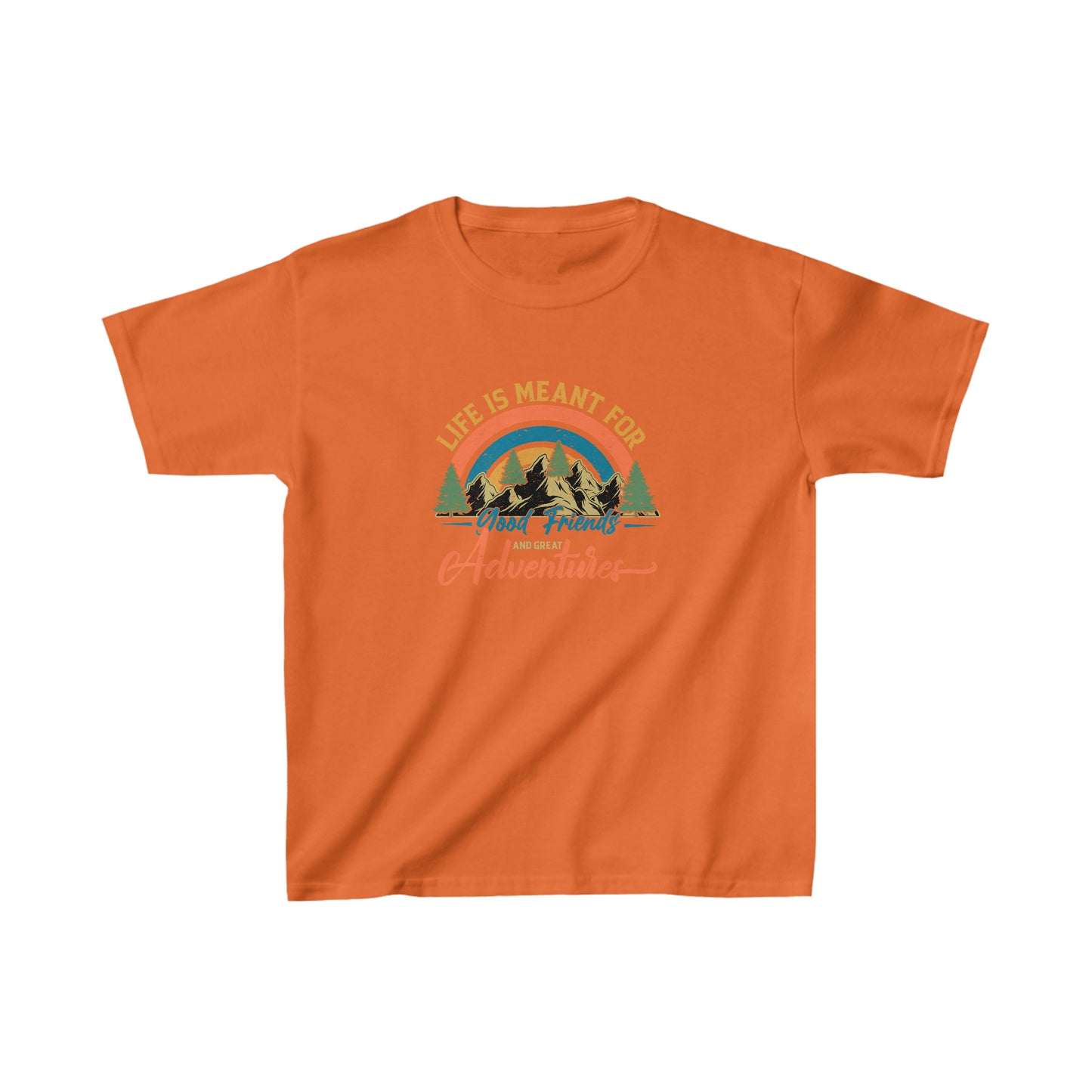 Good Friends and Great Adventures Youth T-Shirt - Kids Heavy Cotton™ Tee - Bigfoot Bigheart Studio