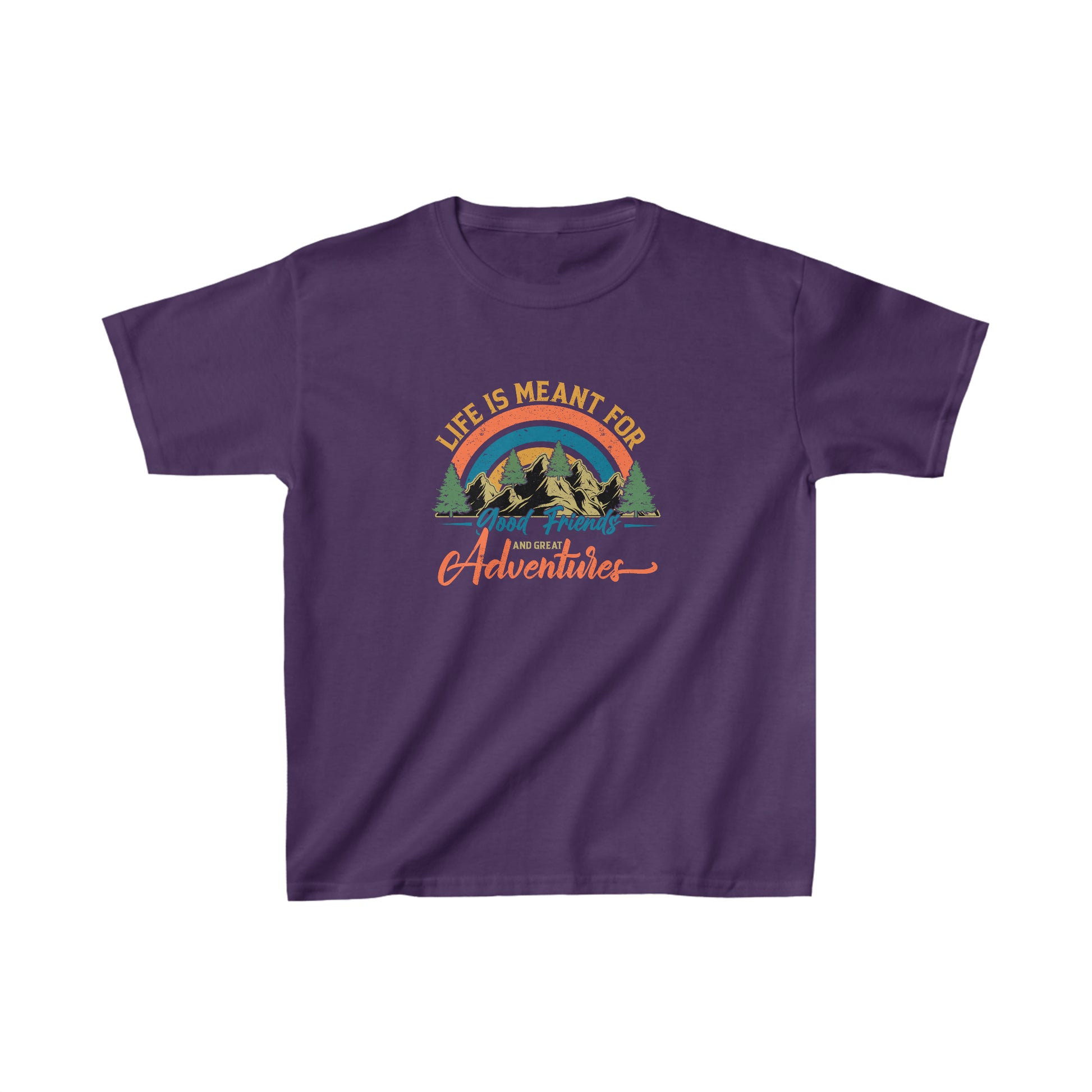 Good Friends and Great Adventures Youth T-Shirt - Kids Heavy Cotton™ Tee - Bigfoot Bigheart Studio