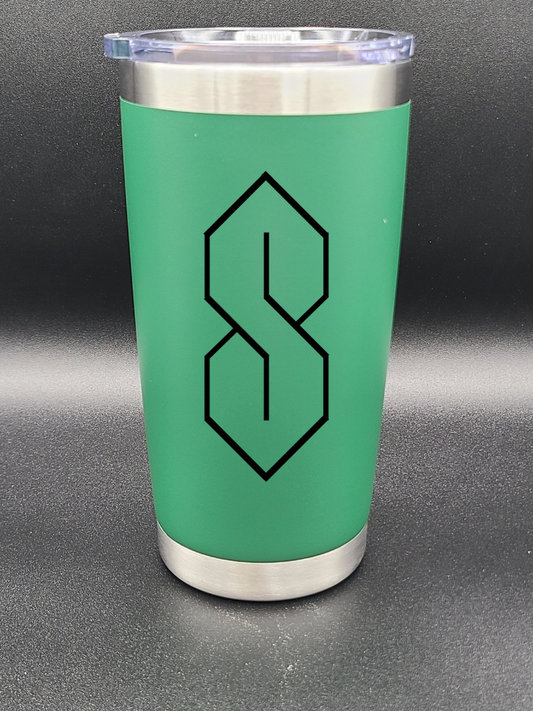 Cool S - Graffiti S - 20 Oz Coffee Cup - Water Tumbler - Bigfoot Bigheart Studio