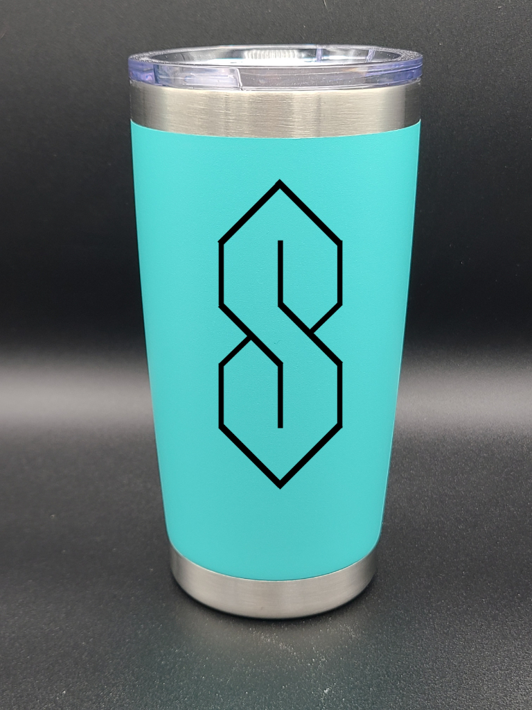 Cool S - Graffiti S - 20 Oz Coffee Cup - Water Tumbler - Bigfoot Bigheart Studio