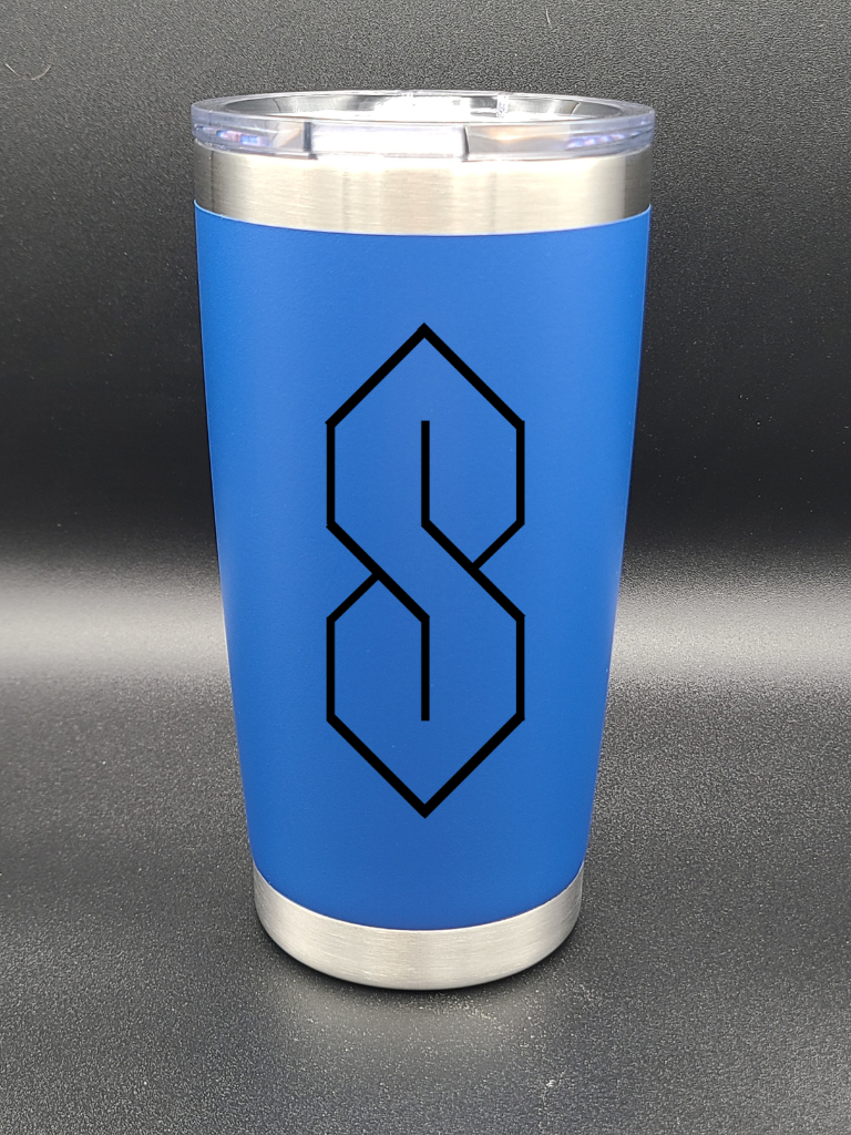 Cool S - Graffiti S - 20 Oz Coffee Cup - Water Tumbler - Bigfoot Bigheart Studio