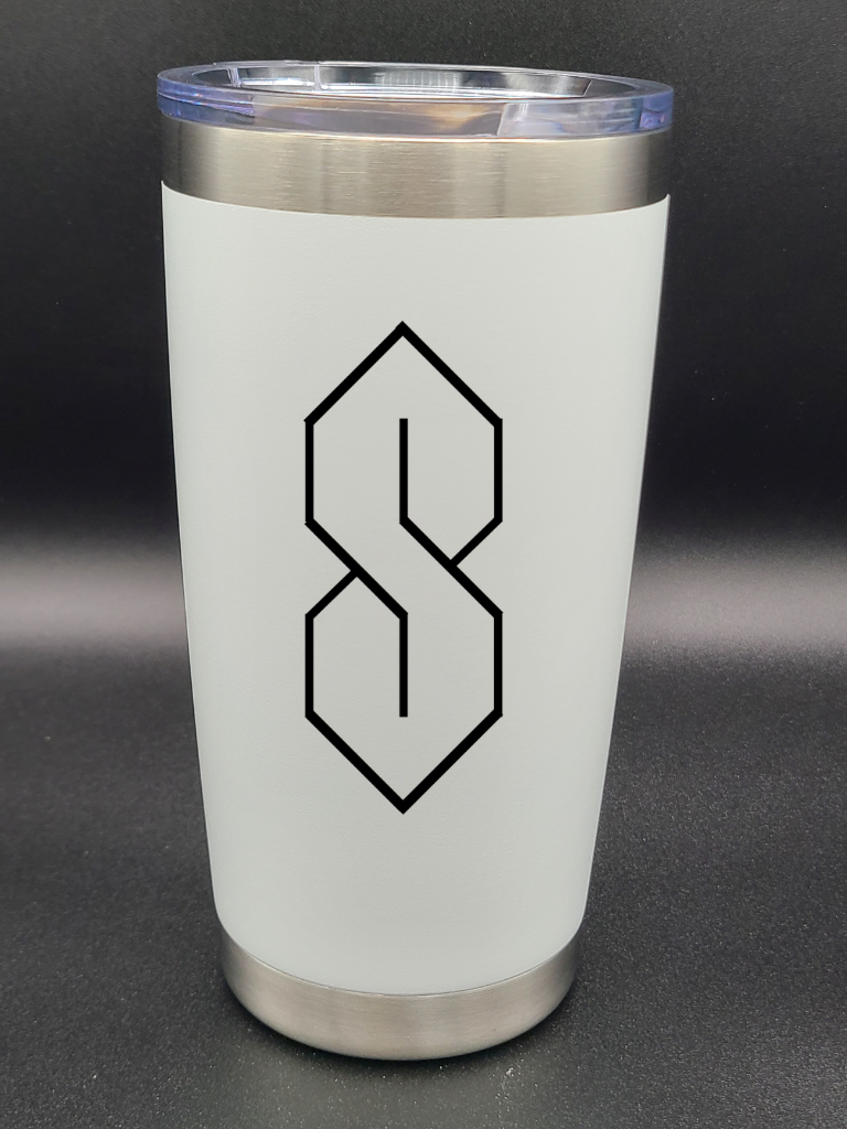 Cool S - Graffiti S - 20 Oz Coffee Cup - Water Tumbler - Bigfoot Bigheart Studio