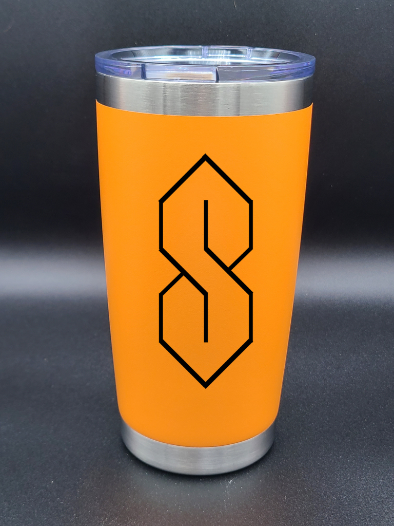 Cool S - Graffiti S - 20 Oz Coffee Cup - Water Tumbler - Bigfoot Bigheart Studio