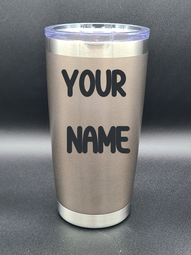 Customized Name Tumbler - Personalized 20 Oz Coffee Cup - Water Tumbler - Bigfoot Bigheart Studio