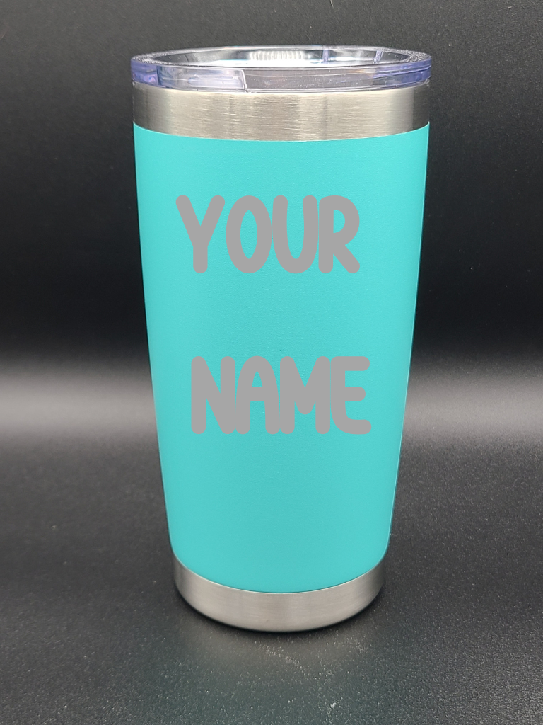 Customized Name Tumbler - Personalized 20 Oz Coffee Cup - Water Tumbler - Bigfoot Bigheart Studio