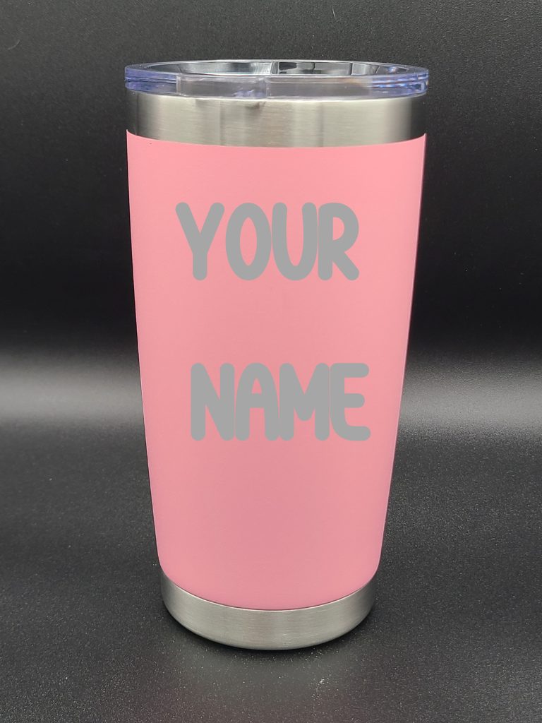 Customized Name Tumbler - Personalized 20 Oz Coffee Cup - Water Tumbler - Bigfoot Bigheart Studio