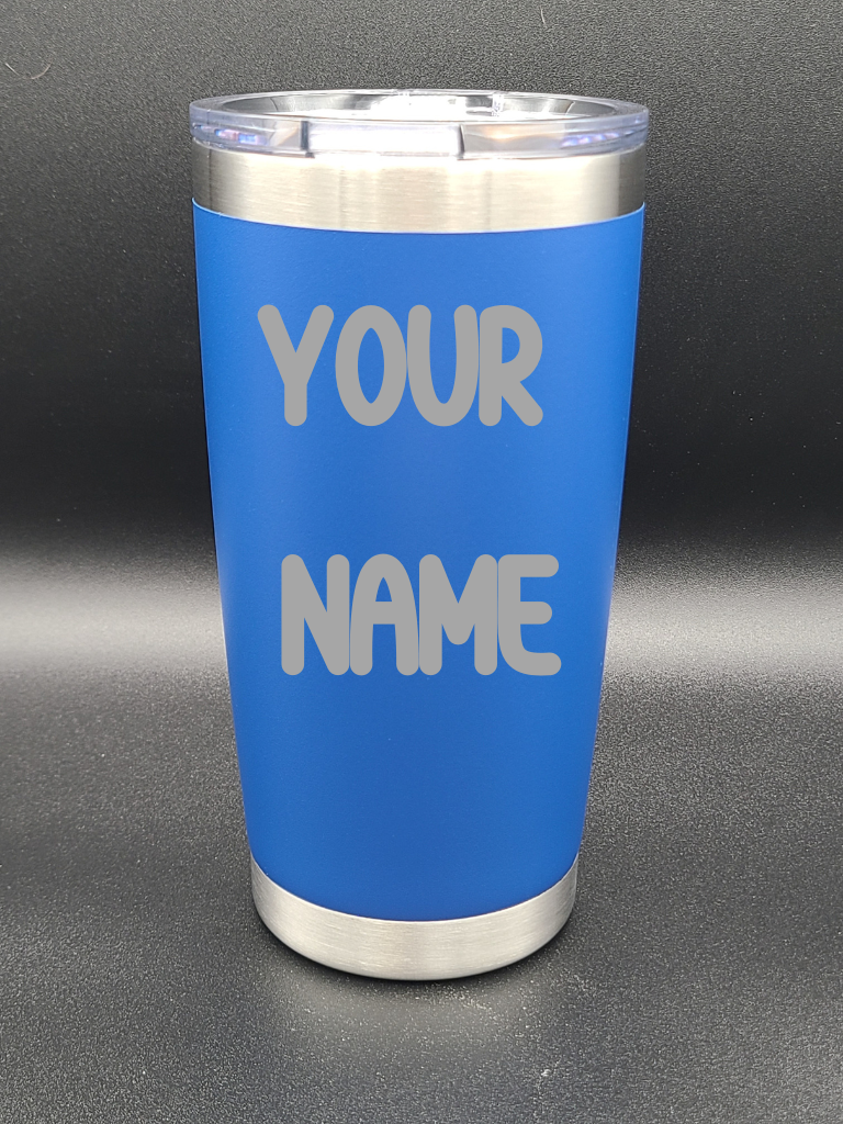 Customized Name Tumbler - Personalized 20 Oz Coffee Cup - Water Tumbler - Bigfoot Bigheart Studio