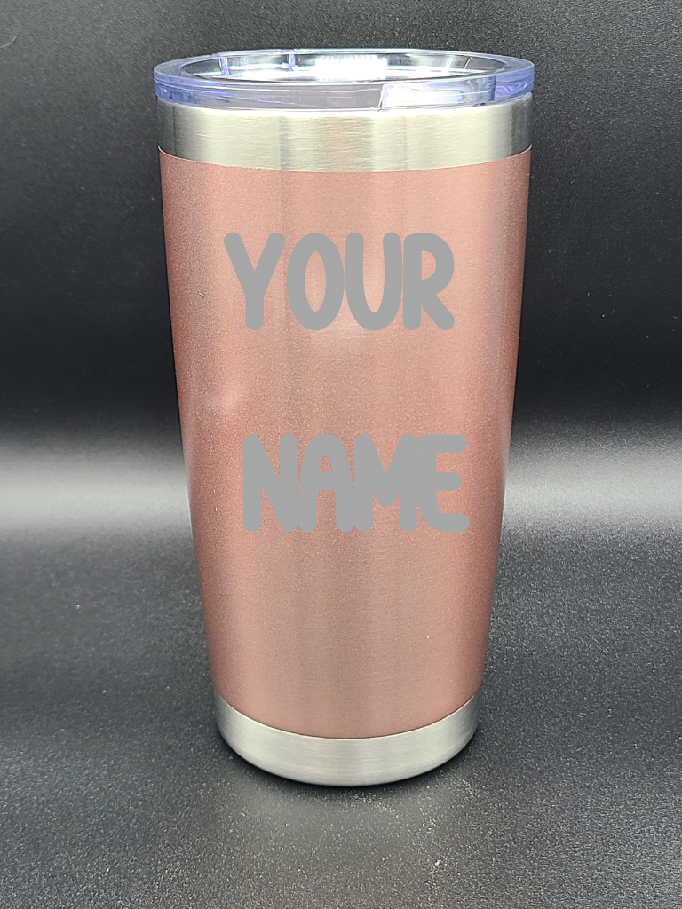 Customized Name Tumbler - Personalized 20 Oz Coffee Cup - Water Tumbler - Bigfoot Bigheart Studio