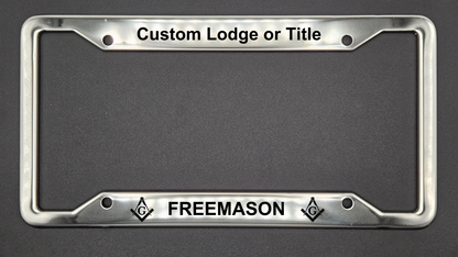 Freemason | Custom - Metal License Plate Frame