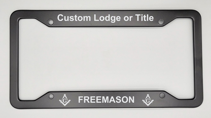 Freemason | Custom - Metal License Plate Frame