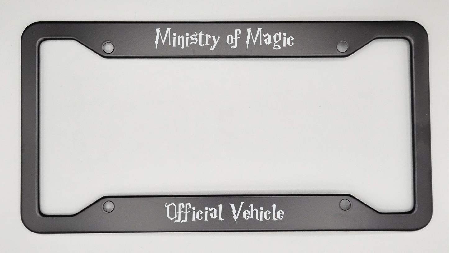 Ministry of Magic - Metal License Plate Frame