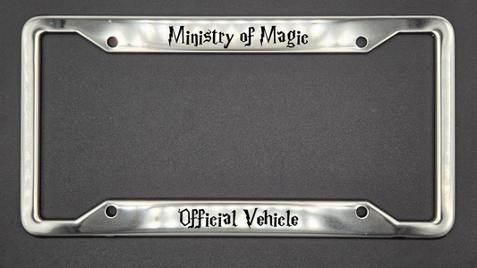 Ministry of Magic - Metal License Plate Frame