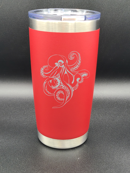 Octopus - Engraved 20 Oz Coffee Cup