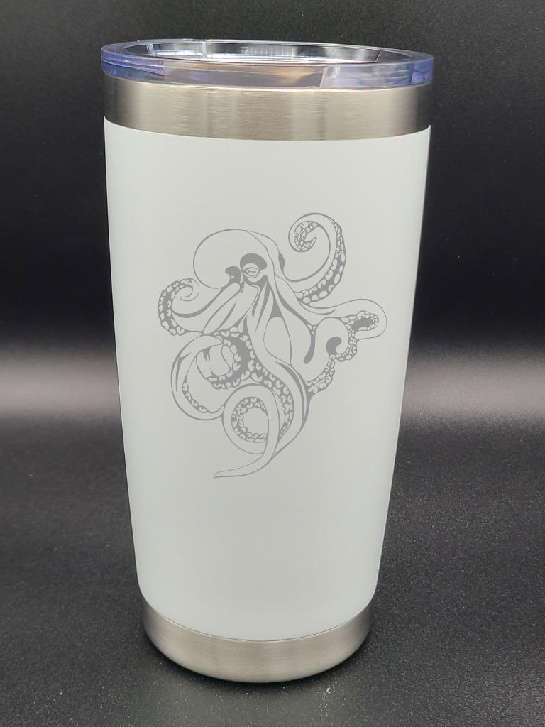 Octopus - Engraved 20 Oz Coffee Cup