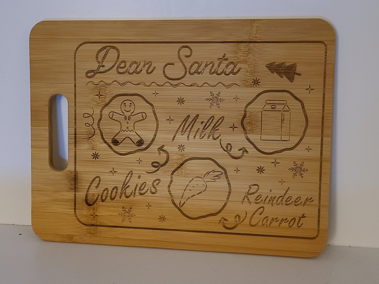 Santa Cookie Board - Cutting Board - Bigfoot Bigheart Studio