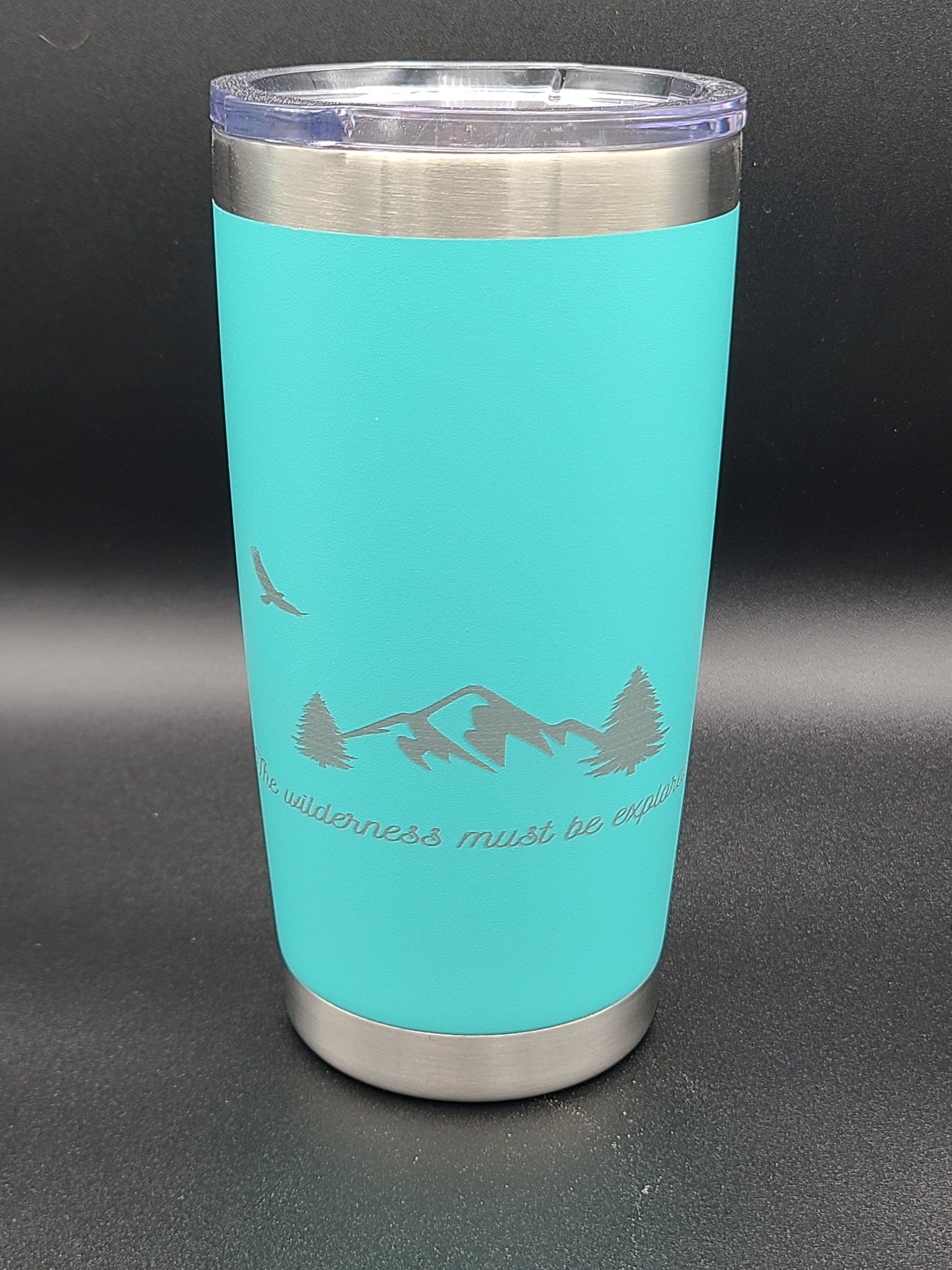 The Wilderness Must Be Explored - Coffee Tumbler - Water Tumbler - Bigfoot Bigheart Studio